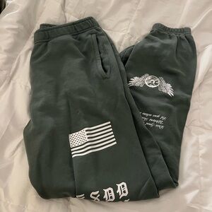 Dark Green Darc Sport Graphic Sweatpants